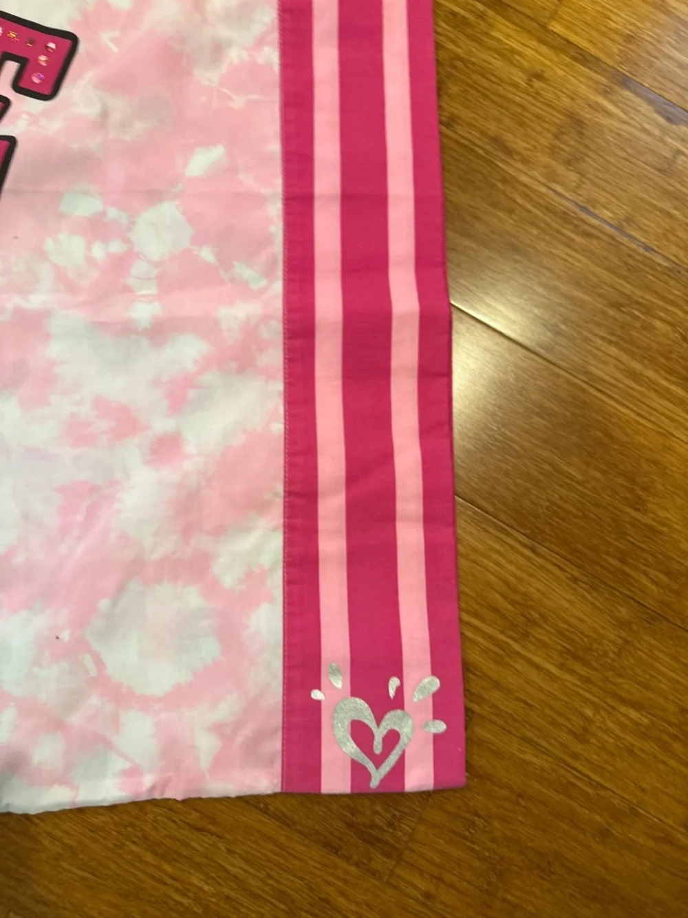 Dance pink hearts pillow cover